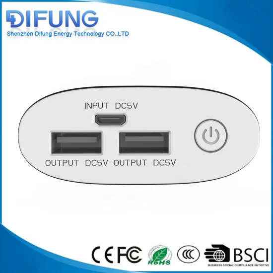 factory custom dual usb power bank charger colorful with CE&ROHS