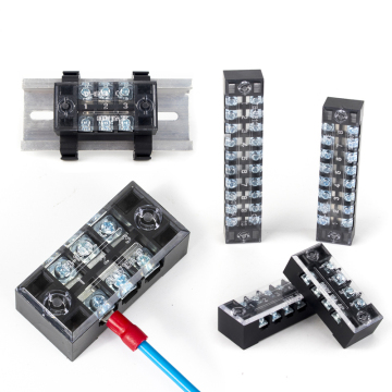 CHFRPU TB1503 Double Row Screw Terminal 15A 600V Brass Terminal Block