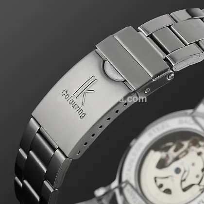 Full Steel Big Dial Skeleton Mechanical Watch Transparent Mechanical Watches WM392