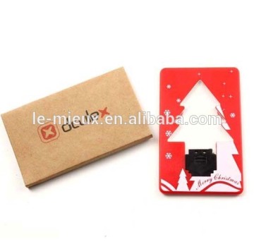 Green Light Christmas Tree Card Light