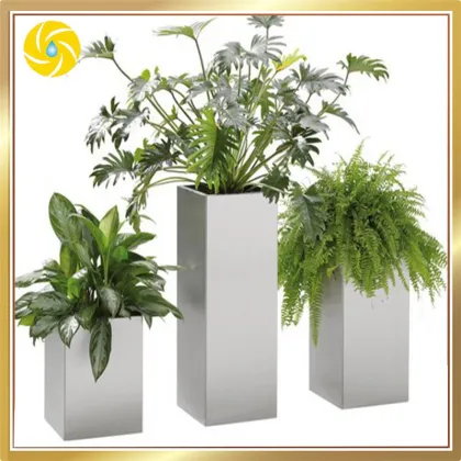 OEM Wedding House Decoration Stainless Small Metal Flower Pot