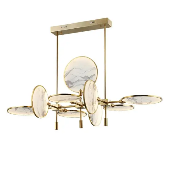 INSHINE Gold Round Image Wall Lamp