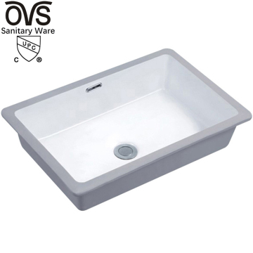 21 Inch Rectangular Undermount China Ceramic Hotel Wash Basin