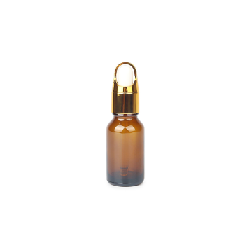 15 ml Amber eterisk oljeglasflaska med dropper