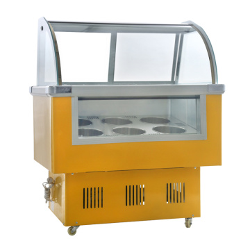 Hard Ice Cream Display Freezer Gelato Display Freezer