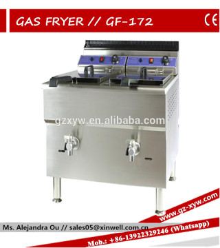 Gas Fryer GF-172 with gabinet.stainless steel