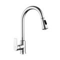 Kitchen brass pull-out kitchen mixer faucets