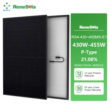Renesola All Black PV Module: Pricing and Specifications for Half Cell Monocrystalline Solar Panels