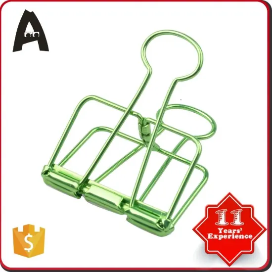 China best factory supply 19mm binder clip metallic