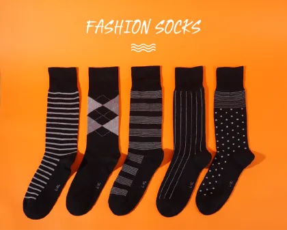 Business modal sock for men-black 5