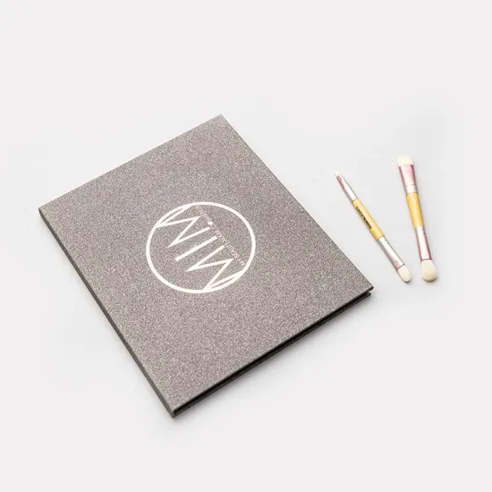 Rose Foil Grey Empty Eyeshadow Palette Paper Box