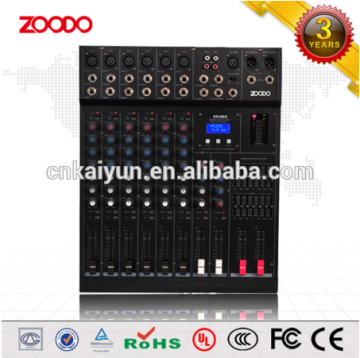 KS-06X Sound System Professional 6 Channel Audio Mixer