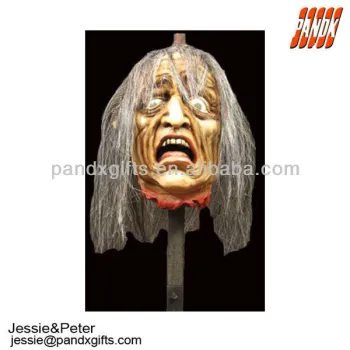 HALLOWEEN SEVER HEAD ON A STAKE/HALLOWEEN DECORATION