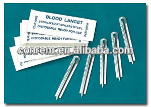 disposable stainless steel blood lancet