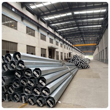 Octagonal Electric Galvanized Steel Power Pole