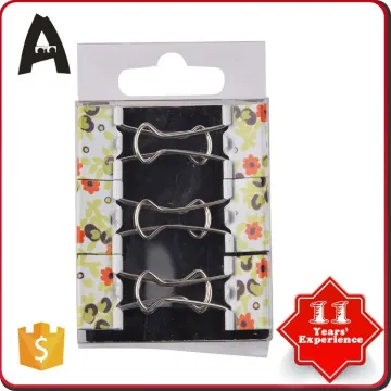 Latest style factory directly leather binder metal clips