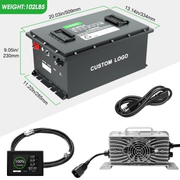 Pek Bateri Kilang 24V-72V Custom untuk Keranjang Golf