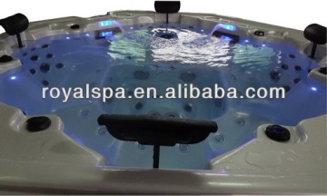 Whirlpool bathtub massage tub for 8 person