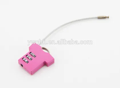 T shirt shaped combination lock cable lock