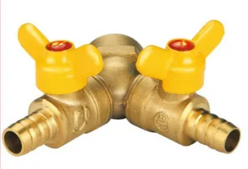 Brass Female Thread Double Gas Valve