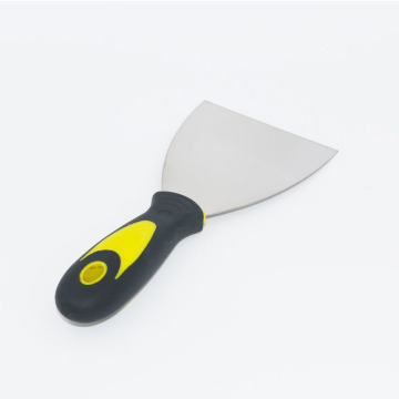 Carbon Steel Polishing Stainless Steel Blade Putty Knife - 1 to 6 Inch Flexible with Plastic Handle
