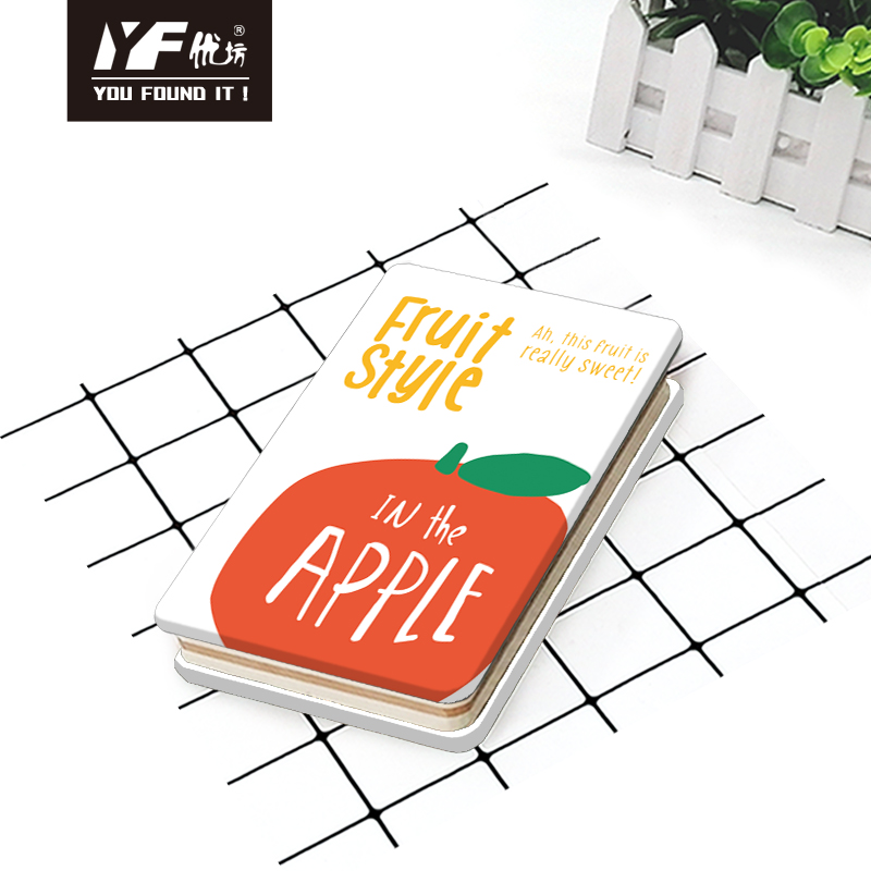 Diário de capa de capa de metal fofa de estilo de fruta personalizada
