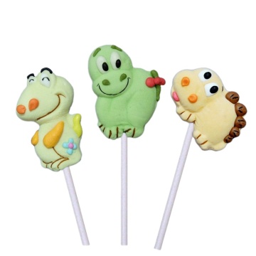 Hot sell handmade safari forest animal marshmallow lollipops candy