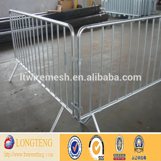 Galvanized Crowd Control Barrier/Removable Temporary Fence