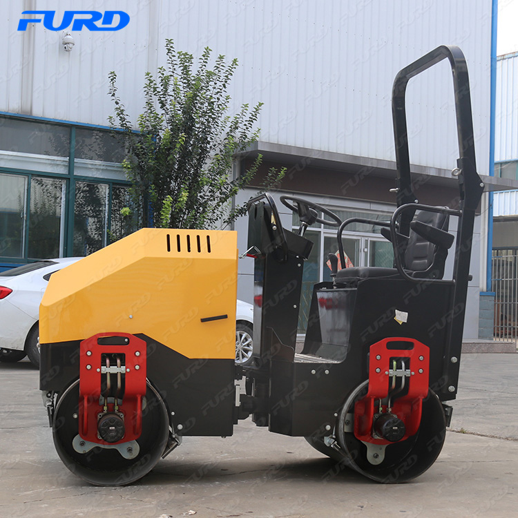 Máquinas de construção 1.7 Ton Vibrating Asphalt Road Roller Preço