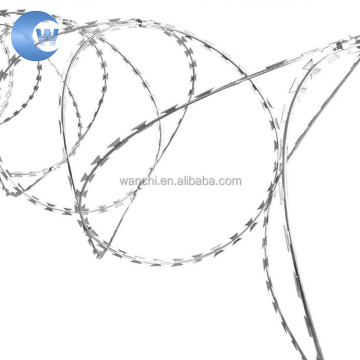 High-Quality Hot Sale Galvanized PVC Coated BTO-22 Flat Wrap Razor Barbed Wire Rope