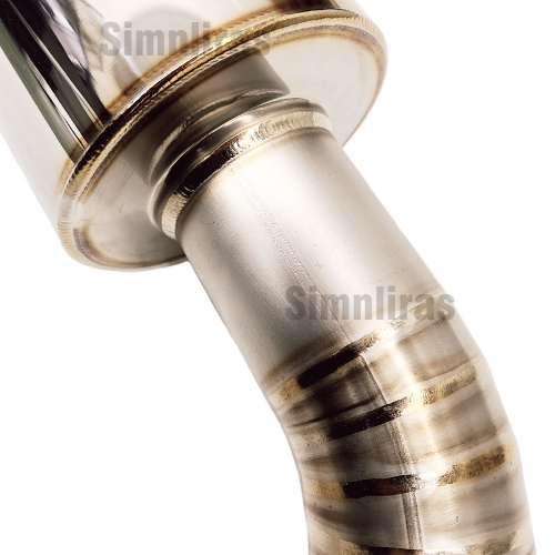 Pojedynczy wypolerowany układ wydechowy GT w stali nierdzewnej dla 2023 Nissan Z 400Z RZ34