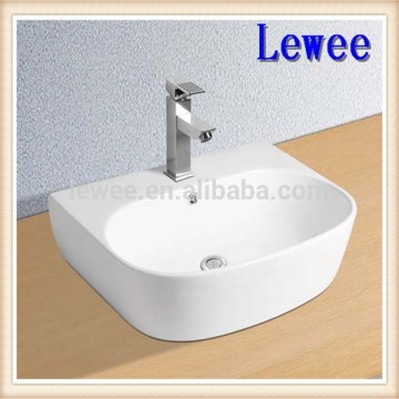 Chaoan Bathroom ceramic square above counter Art basin ,2015 new fastion sanitary basin