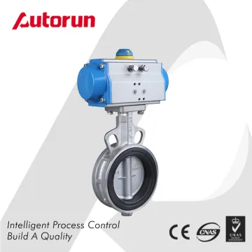 Wenzhou Supplier CF8 Wafer Pneumatic Butterfly Valve