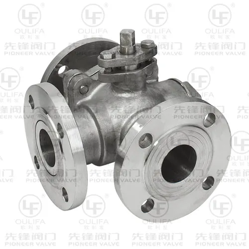 Cast Stainless Steel T Port 3way Ball Valve
