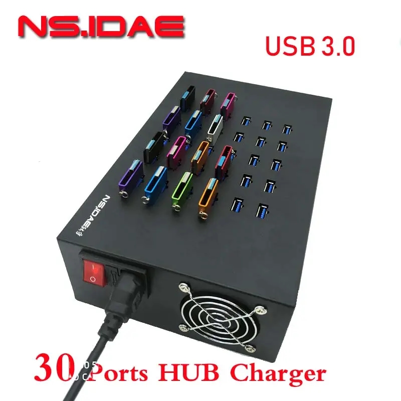 30 Ports Industrial Powered USB Hub 3.0