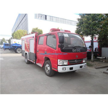 doble fila dongfeng pequeño camión contra incendios de agua