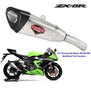 Kawasaki Ninja ZX-6R RR Sistema di mostro di scarico modificato