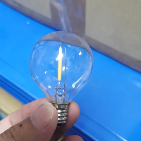 0.5W E12 Base G40 LED Filament Globe Bulb - Glass Shell Replacement