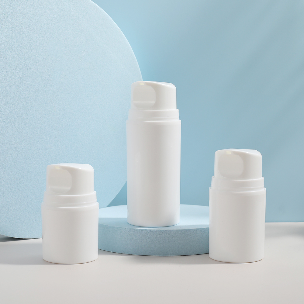 PP Plastic Airless Lotion Pump Cosmetic Bottles