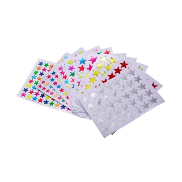 Cute Custom Foil Star Stickers for School Rewards & Scrapbooking