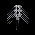 6-7lm 3000-3500k 5mm ሞቅ ያለ ነጭ LED ከፍተኛ ብሩህ