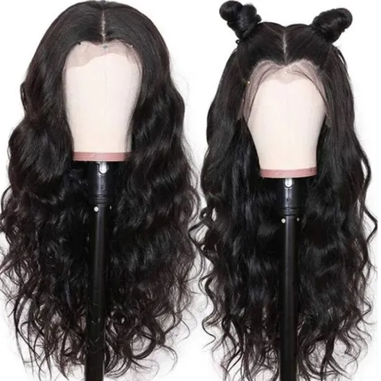 Water Wave Human Hair Wig Closure Wig for Black Women Lace Front 6*6 Wig perruques-naturel cheveux human