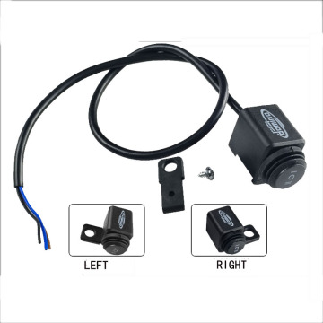 Right Mirror Mount 3-Way Driving Light Switch with Hazard, Fog, On, and Off Function for Surfy Motorcycle