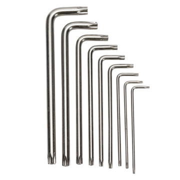 High Precision L-Shaped Torx Key Wrench for T10 to T60 Sizes