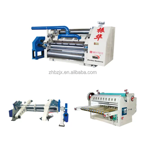 ZHENHUA-DW Double Ply Paper Electric Heating Corrugated Carton Board Single Facer Cutting Production Line Machine
