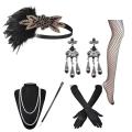 ست لوازم جانبی لباس Flapper Gatsby در دهه 1920