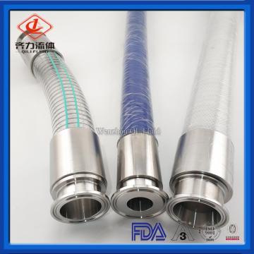 Food liquids hose clear Spiral Wire Reinforced