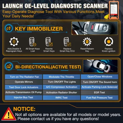 LAUNCH X431Elite Auto Diagnostic Tools for GM - 1 Year Free Update