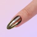 Coffice golden coffin cat eye 3D nails