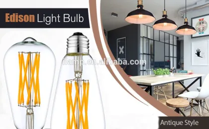 iLamptech vintage lights retro led bulb e26 led incandescent bulb